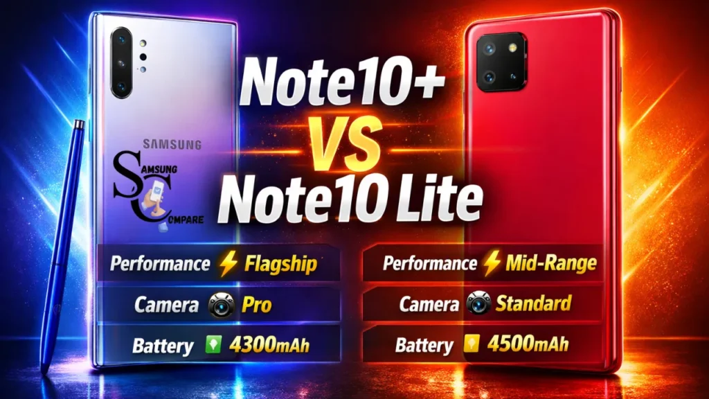 Samsung Galaxy Note10+ vs Galaxy Note10 Lite