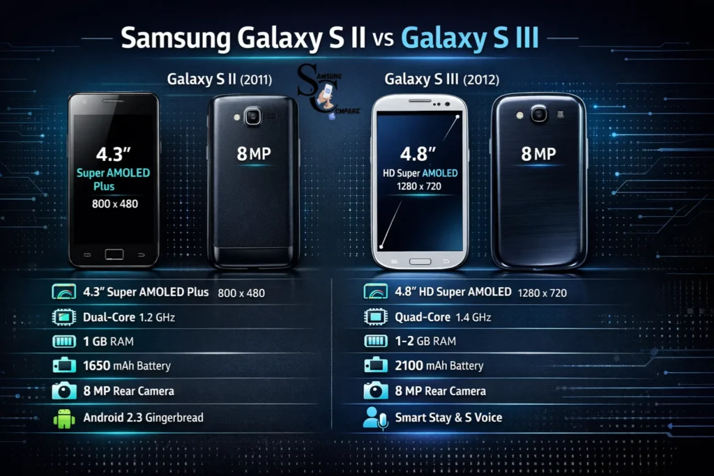 Samsung Galaxy S II vs Galaxy S III
