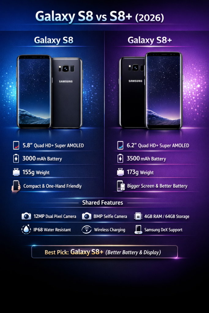 Samsung Galaxy S8 and S8+