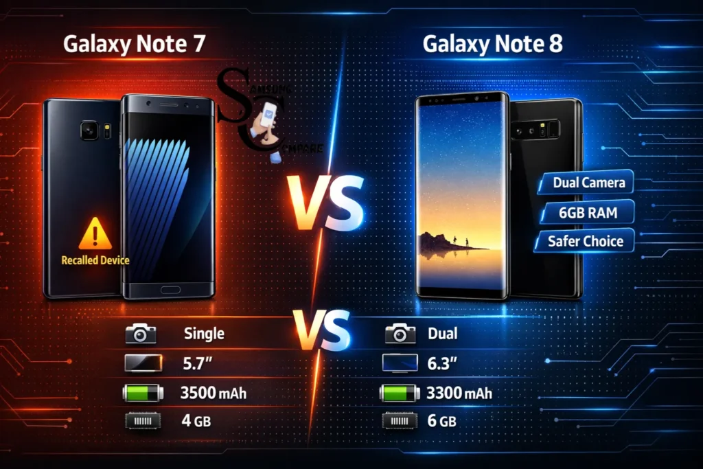 SamsungNote 7 vs Note 8